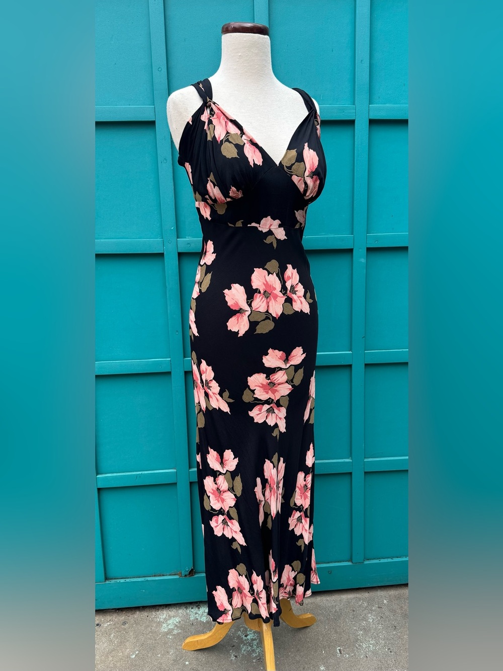 Sensual Bias Cut Floral Print 1940’s ’inspired Dress/nightgown  by Loco Lindo !